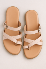 Sandalen met enkelbandje en gesp