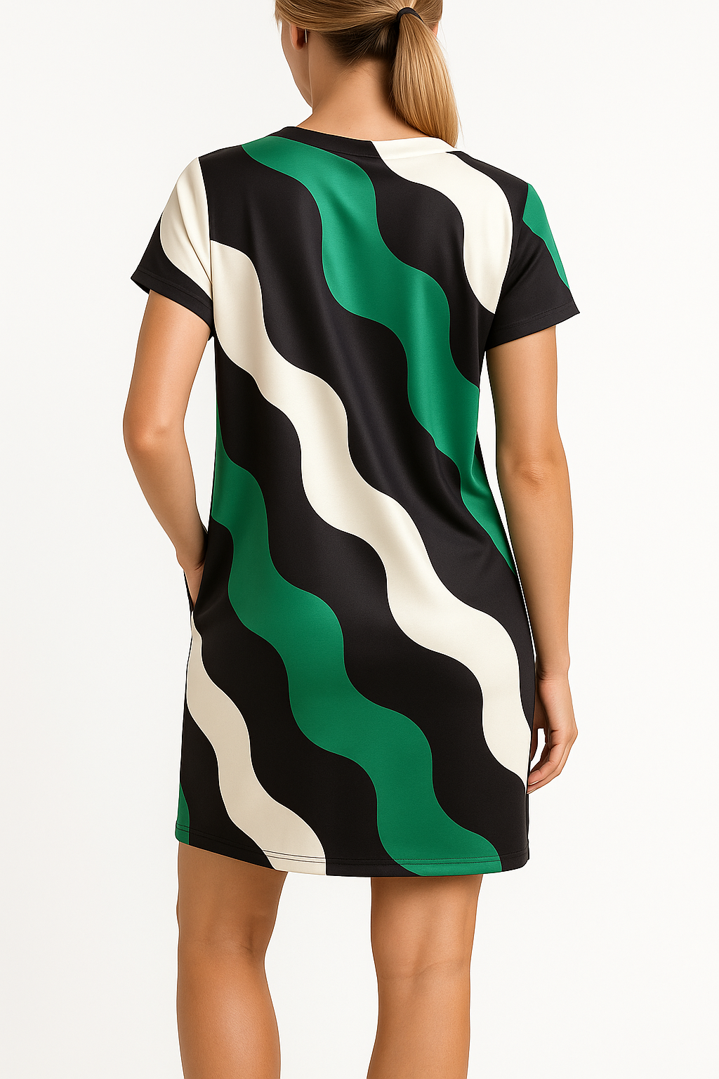 Abito Donna con Décolleté a V - - abiti da donna abito abito blu abito corto abito donna abito elegante abito facile da mantenere abito femminile abito rosa abito verde donna décolleté décolleté a V vestito per occasioni speciali vestito versatile - Concept Palermo