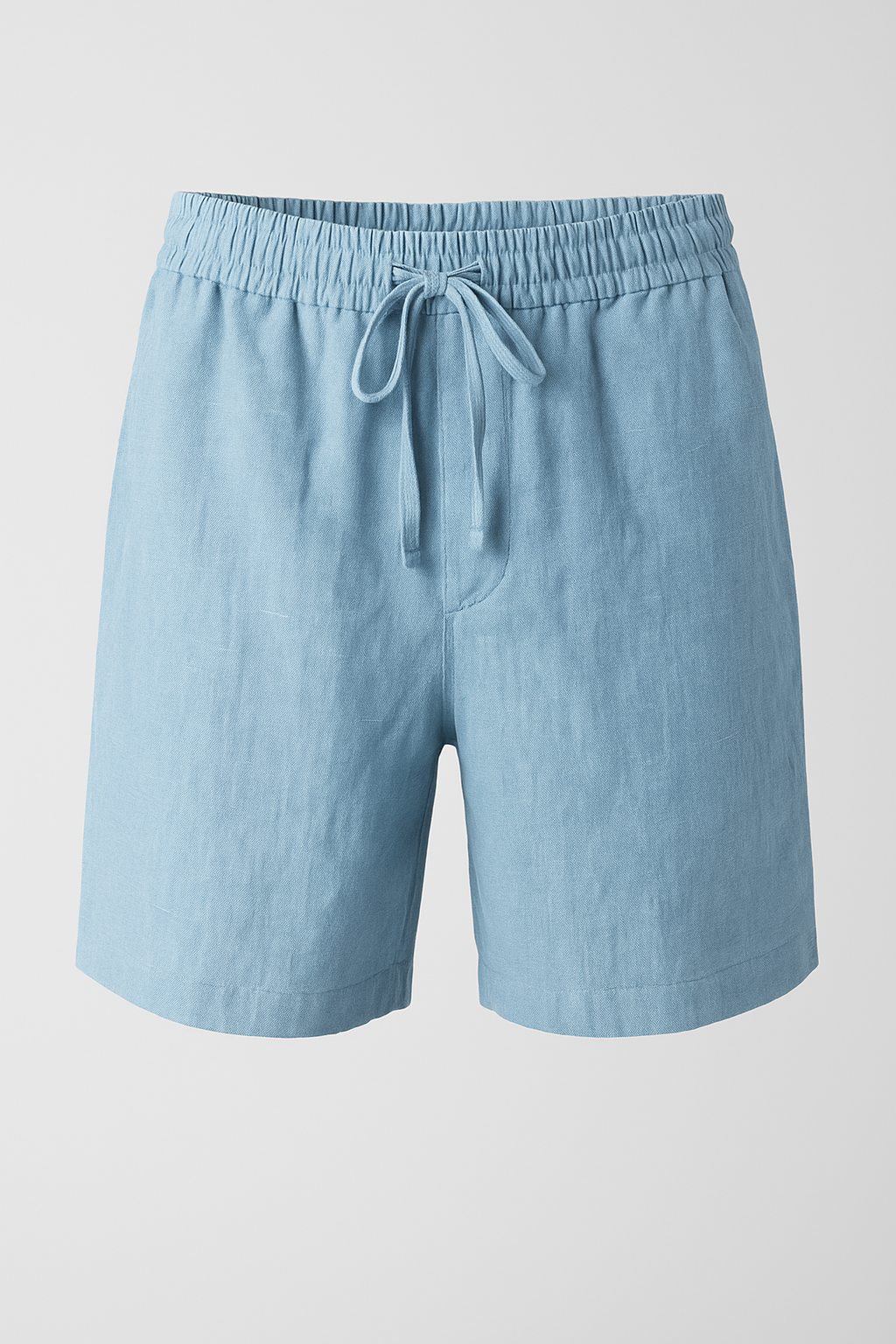 Pantaloncini di lino leggeri per uomo - Azzurro chiaro - Atmungsaktive Shorts Cooler Stil Herren Shorts komfortable Shorts leggeri lino lässige Shorts pantaloncini pantaloncini lino shorts Sommer Look Sommermode Männer strand shorts tägliche Freizeitkleidung uomo verstellbarer Kordelzug - Concept Palermo