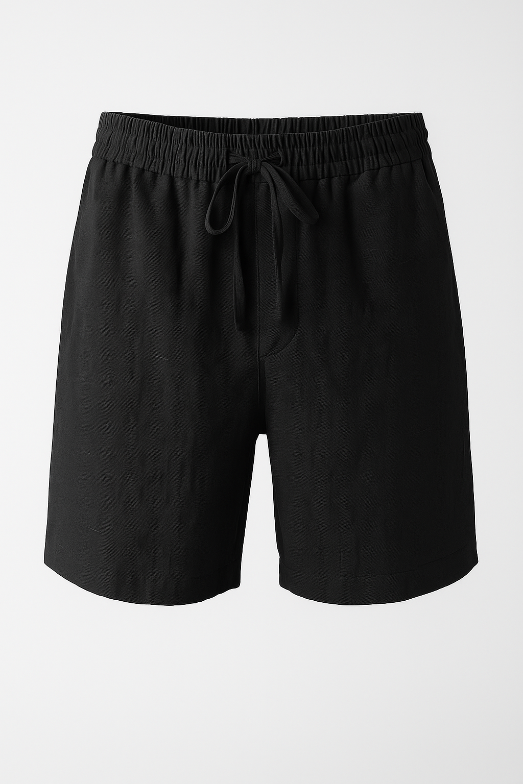 Pantaloncini di lino leggeri per uomo - Nero - Atmungsaktive Shorts Cooler Stil Herren Shorts komfortable Shorts leggeri lino lässige Shorts pantaloncini pantaloncini lino shorts Sommer Look Sommermode Männer strand shorts tägliche Freizeitkleidung uomo verstellbarer Kordelzug - Concept Palermo