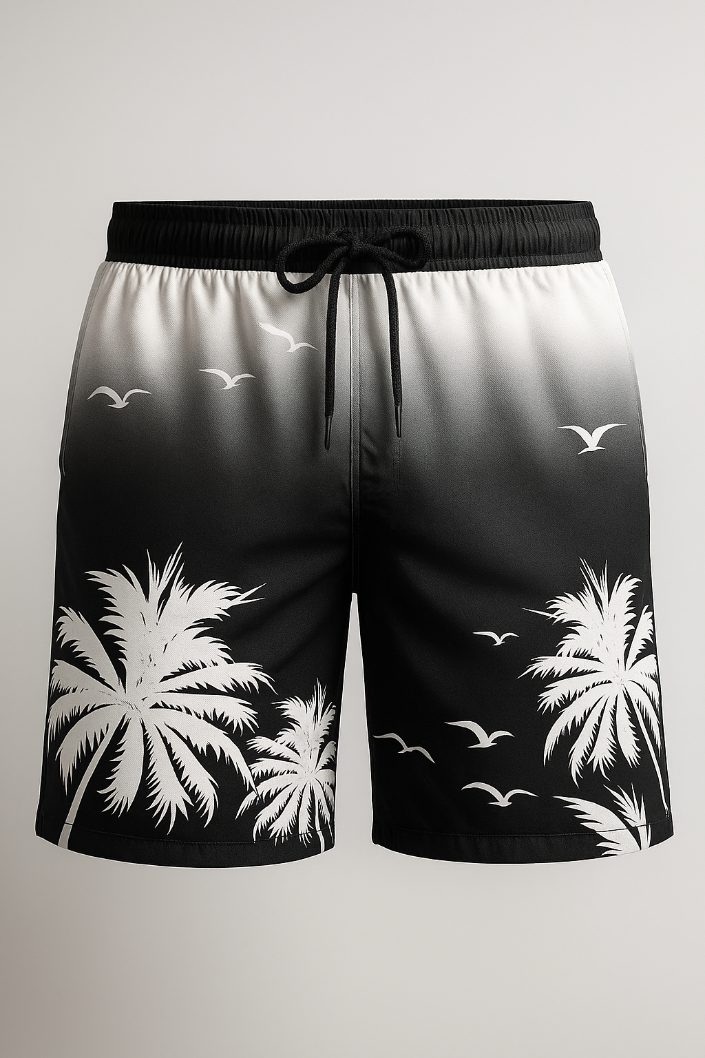 Boxer da uomo con stampa di tramonto tra le palme - Bianco - boxer boxer uomo fashion occasion: summer fashion style: summer palme shorts stampa summer Summer shorts tramonto uomo - Concept Palermo