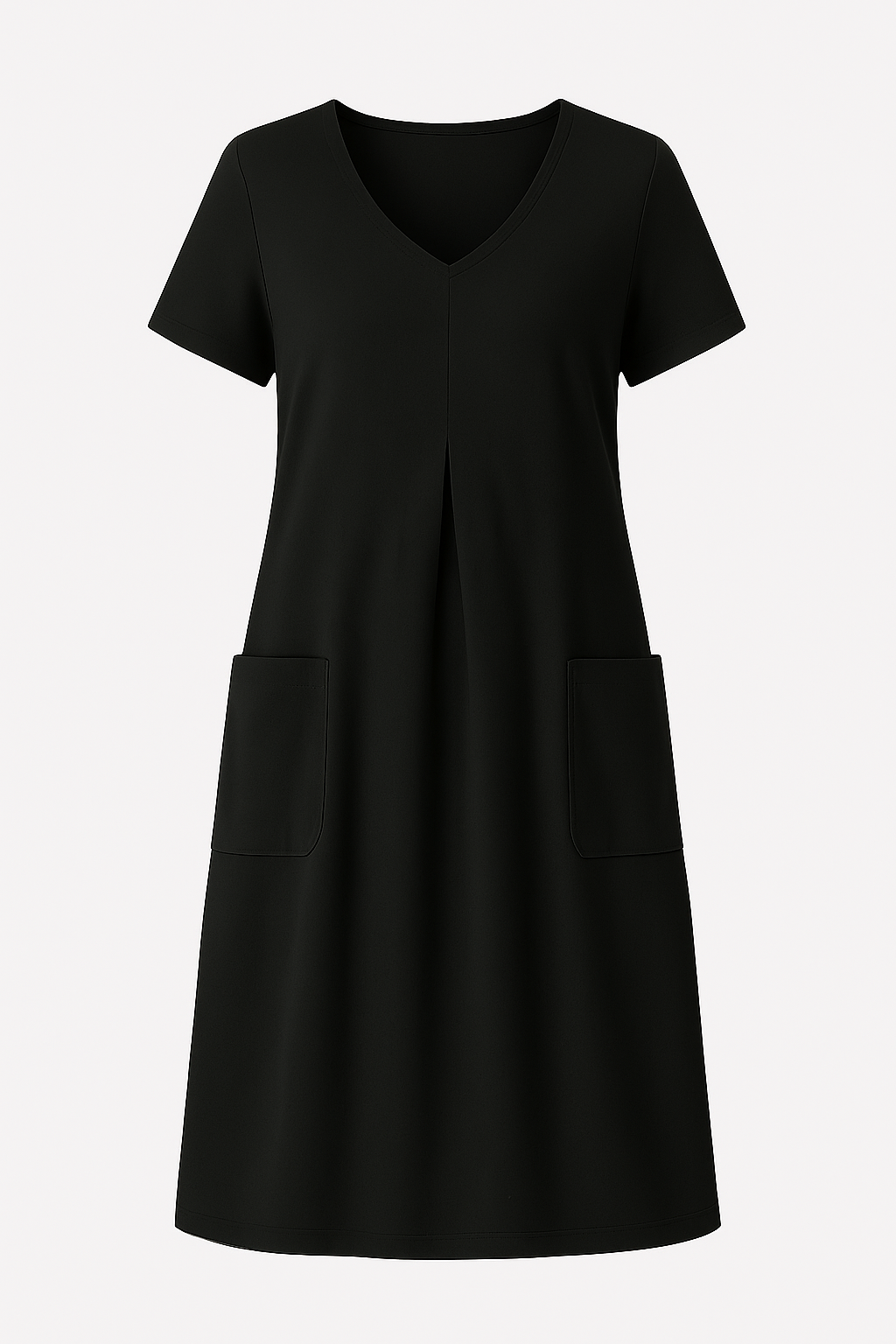 Vestito Midi Donna in Maglia a Coste, Manica Lunga Elegante Casual Autunno/Inverno - Nero - abito abito casual casual donna dress dresses gmc120325 maglia win070325 WOMEN - Concept Palermo