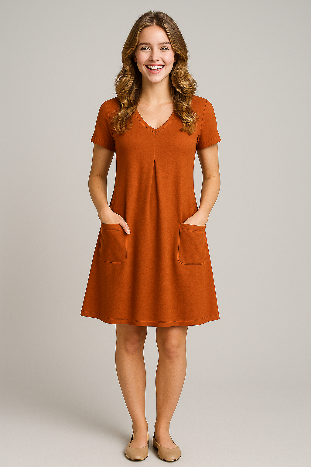 Vestito Midi Donna in Maglia a Coste, Manica Lunga Elegante Casual Autunno/Inverno - - abito abito casual casual donna dress dresses gmc120325 maglia win070325 WOMEN - Concept Palermo