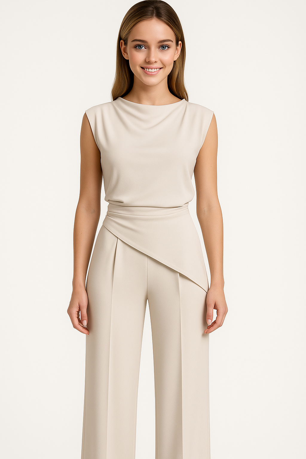 Completo Due Pezzi Elegante da Donna - Top e Pantaloni Morbidi per Ogni Occasione - - abbigliamento versatile abito sofisticato design raffinato donna due pezzi donna moda femminile outfit elegante outfit sets pantaloni a vita alta pezzi pezzi donna set da donna stile chic tessuto leggero - Concept Palermo