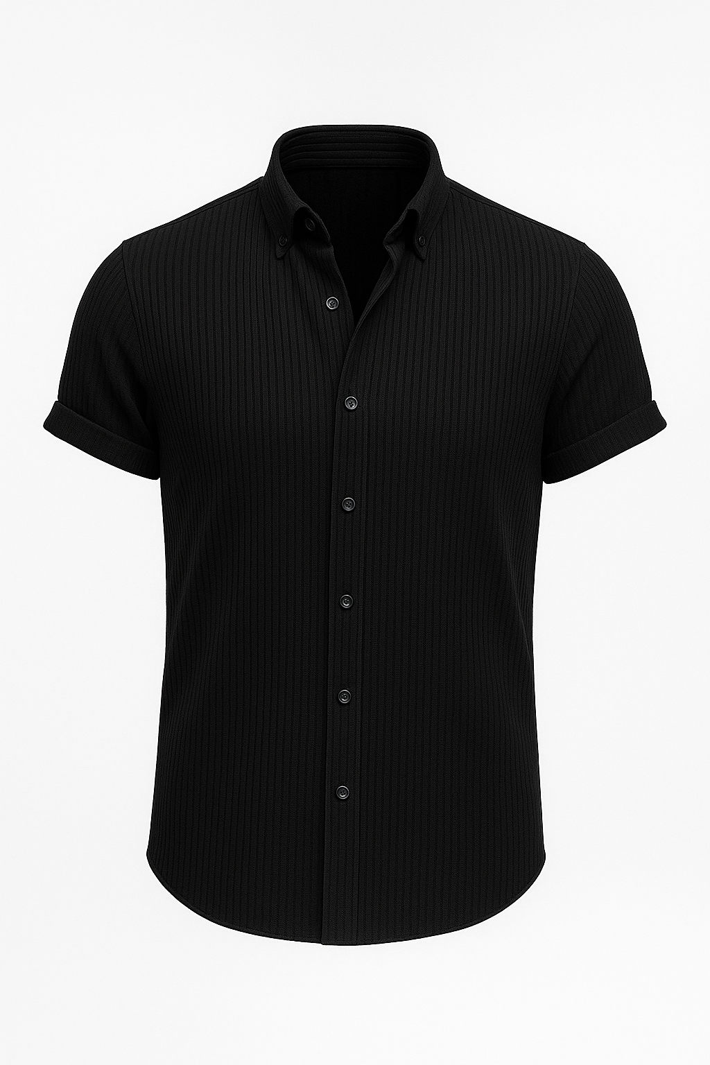 Camicia uomo a maniche corte in cotone – Traspirante, e versatile Pelle - Nero - 140525 camicia camicia uomo corte cotone gmc140525 maniche men men's top clothes pelle shirt traspirante - Concept Palermo