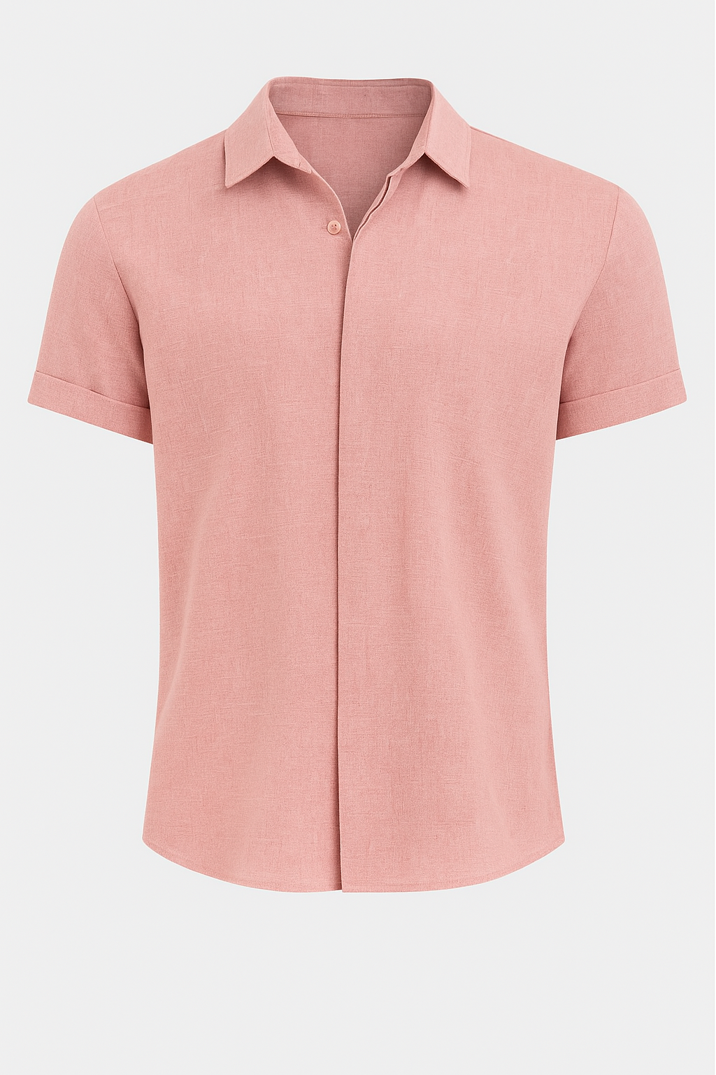 Camicia di lino da uomo – Leggera, comoda, estiva - Rosa - 300325 camicia camicia lino comoda estiva leggera lino men men's top clothes tops uomo win230325 - Concept Palermo