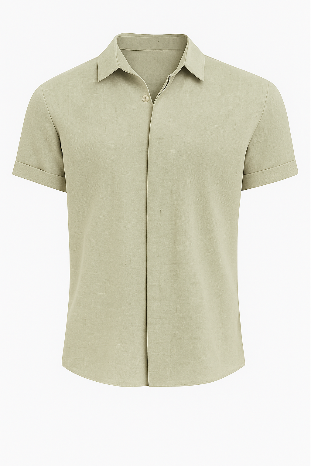 Camicia di lino da uomo – Leggera, comoda, estiva - Khaki - 300325 camicia camicia lino comoda estiva leggera lino men men's top clothes tops uomo win230325 - Concept Palermo