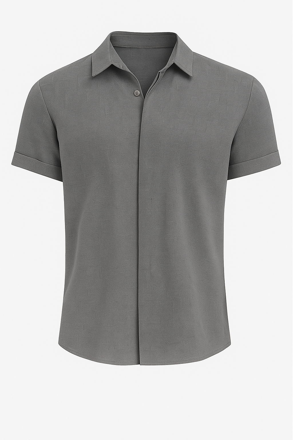 Camicia di lino da uomo – Leggera, comoda, estiva - Grigio scuro - 300325 camicia camicia lino comoda estiva leggera lino men men's top clothes tops uomo win230325 - Concept Palermo
