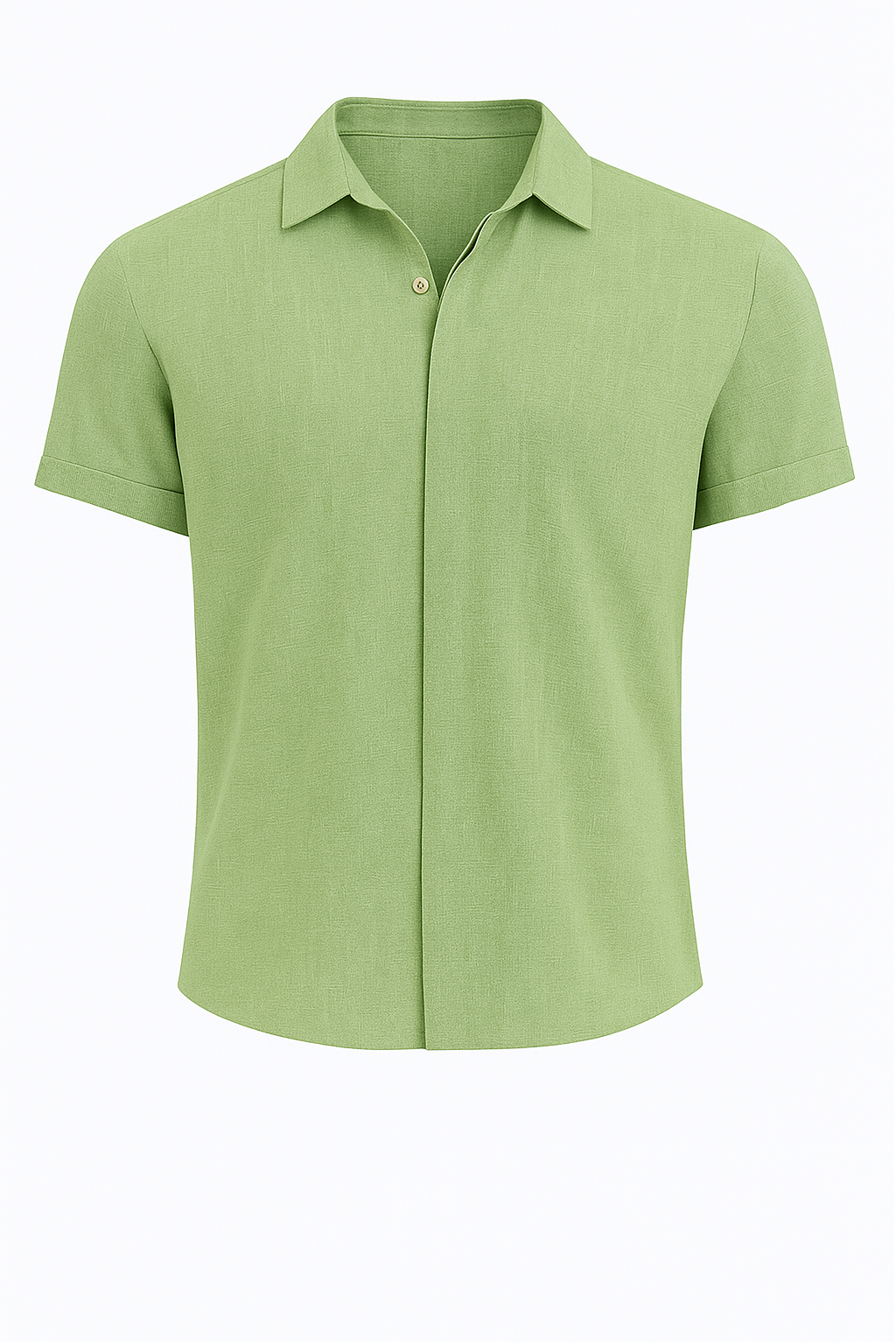 Camicia di lino da uomo – Leggera, comoda, estiva - Verde - 300325 camicia camicia lino comoda estiva leggera lino men men's top clothes tops uomo win230325 - Concept Palermo