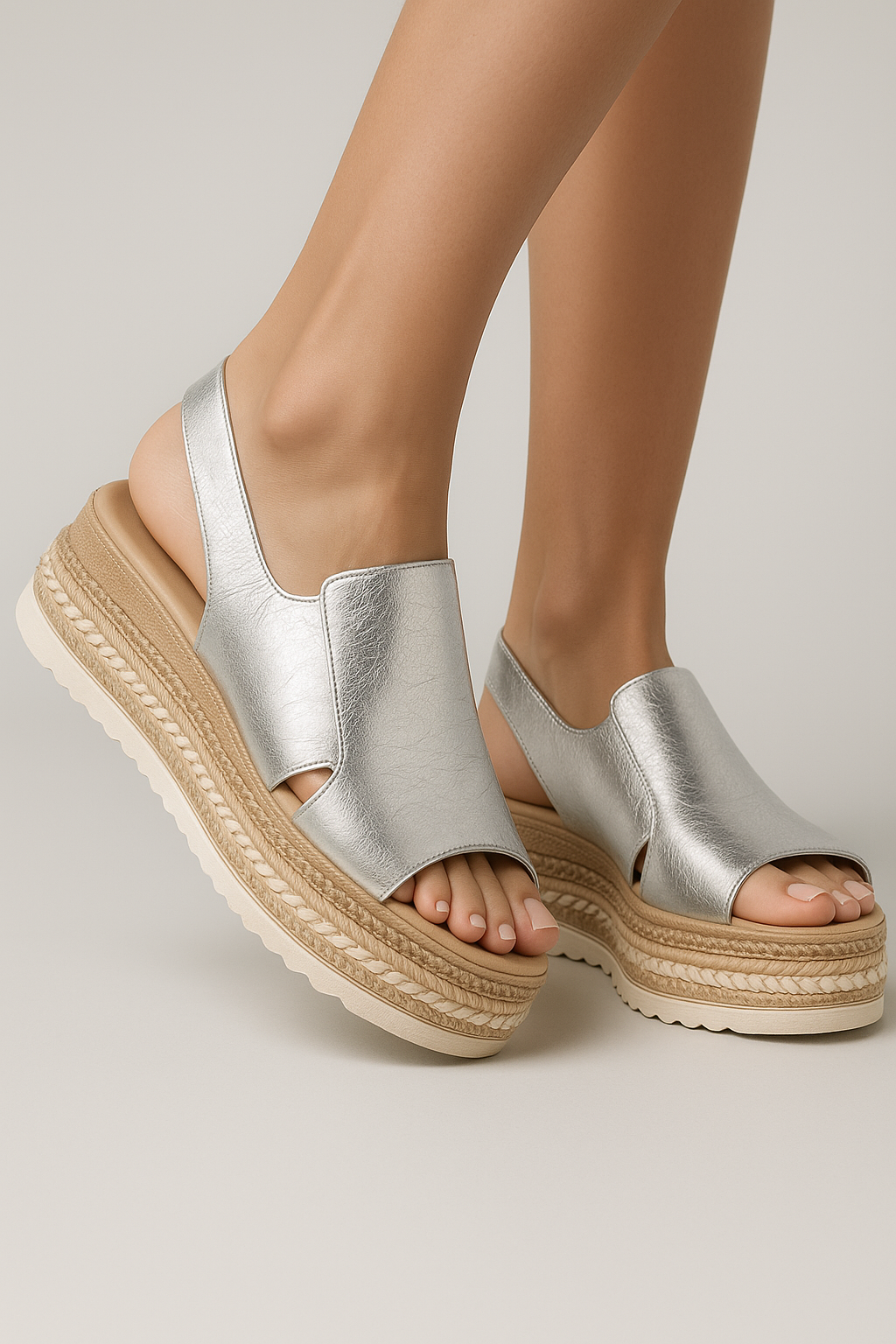 Sandali Slingback con Plateau Metallizzato Uomo - - Frauen Sandalen metallizzato plateau sandali sandali slingback sandals slingback SUMMER uomo - Concept Palermo