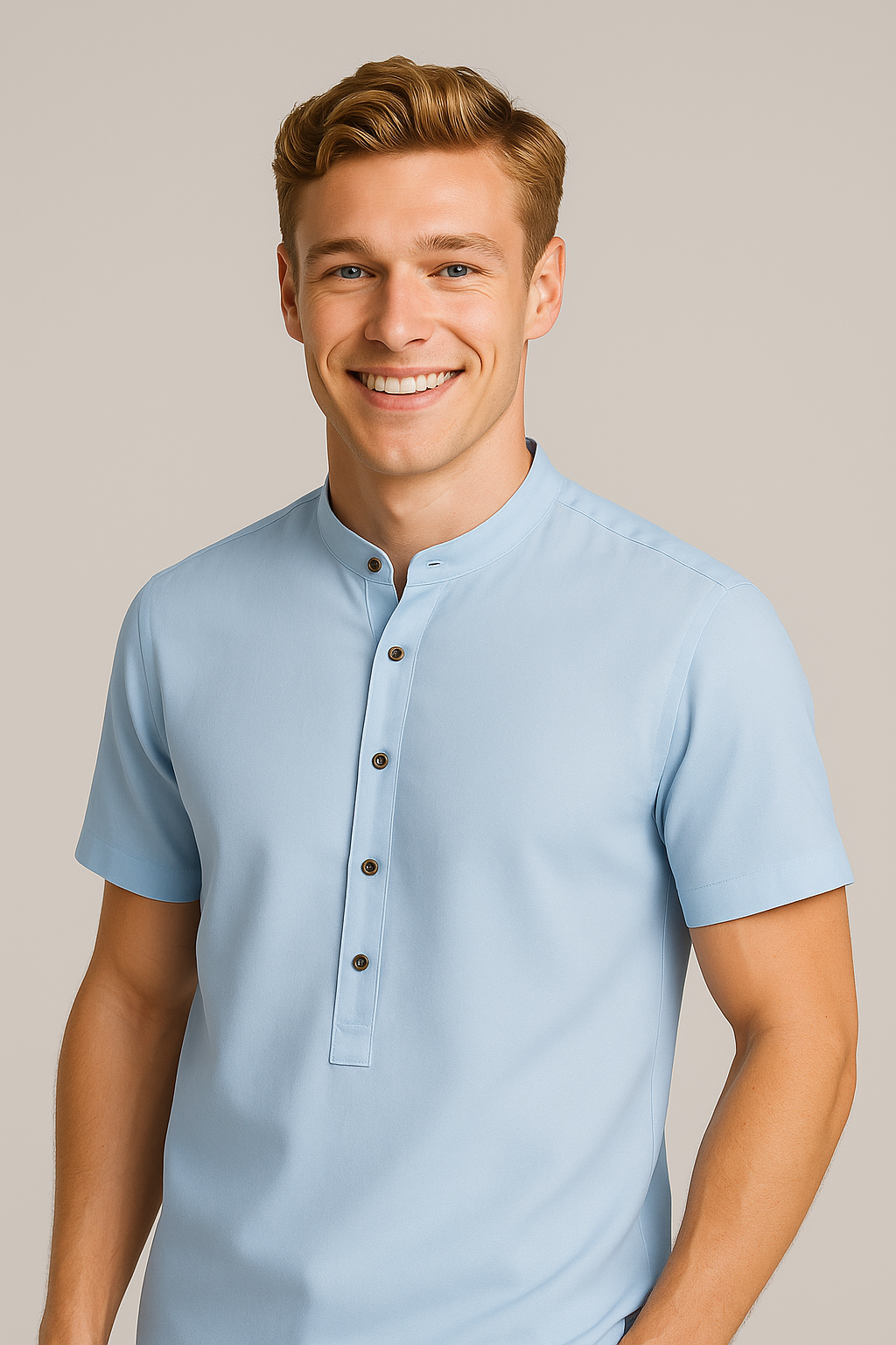 Camicia in lino leggera da uomo a maniche corte - - camicia camicia lino corte leggera lino maniche men's top clothes Shirts Shirts heren Shirts men uomo - Concept Palermo