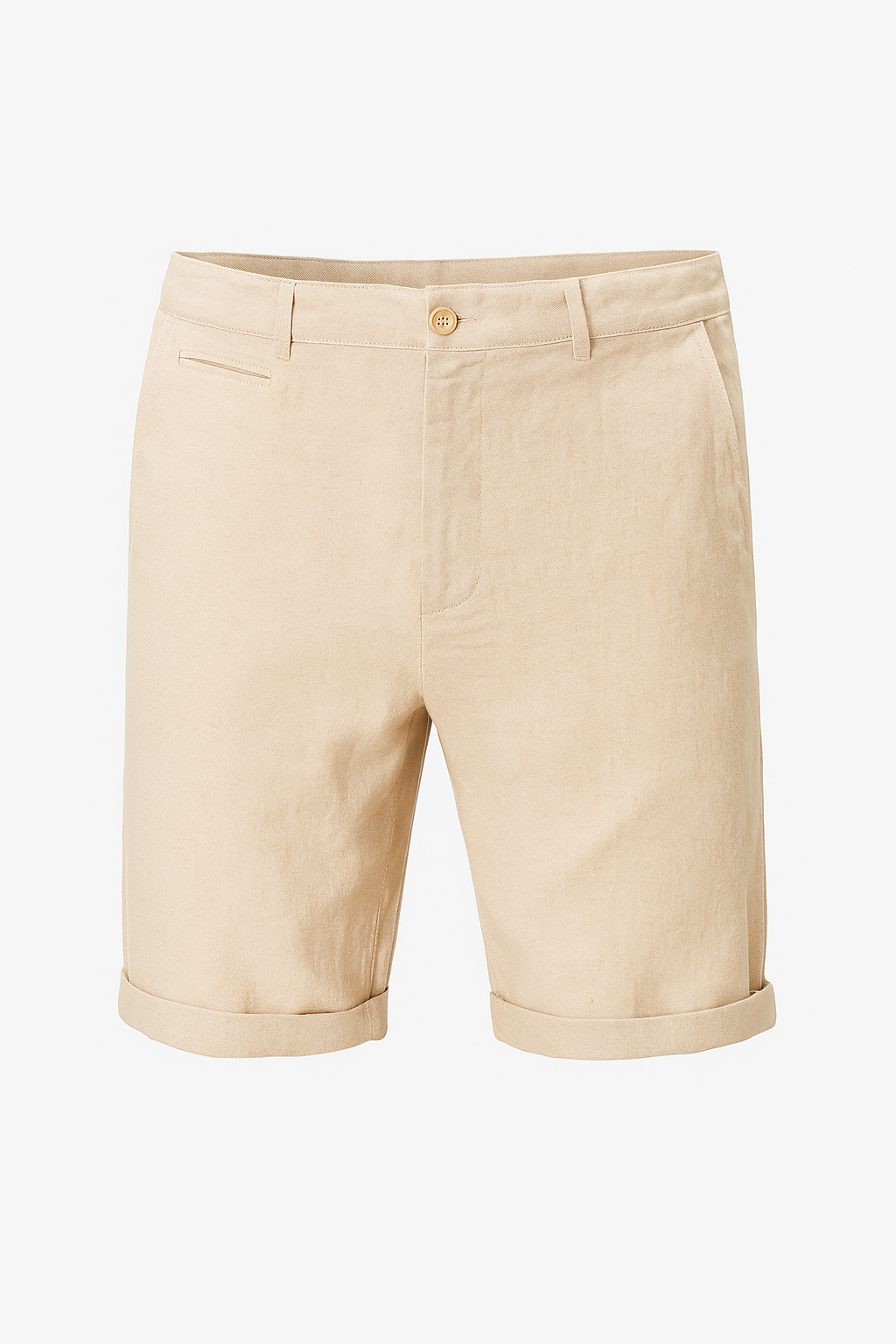 Pantaloncini in lino casual con orlo arrotolato Uomo - Beige - _wf_cus arrotolato casual komfortable Shorts lino orlo pantaloncini pantaloncini lino shorts shorts for men Summer shorts uomo - Concept Palermo