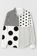 Elegante damesbloes met gedetailleerde bloemenprint - Lente-zomer blouse
