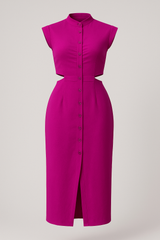 Damesjurk met capuchon, elegante casual zomerjurk van katoen