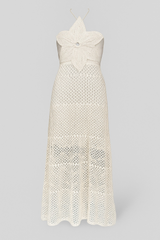 Dames Elegante Jurk met 3D Bloemapplicaties - Casual Zomerse Jurk