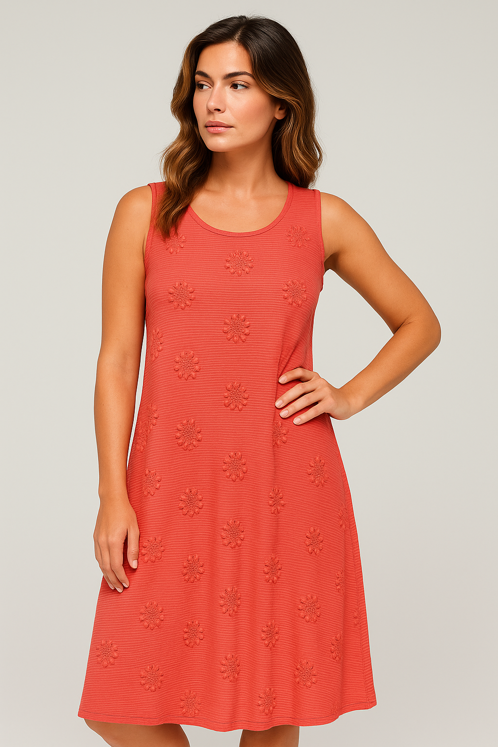 Abito Estivo Donna Casual con Tasche, Vestito Lungo Elegante Spiaggia Mare - - abbigliamento estivo abito abito con tasche abito estivo comfort quotidiano donna dresses eleganza semplice estivo lunghezza midi ricami floreali silhouette relaxed stile casual estivo tasche vestito senza maniche - Concept Palermo