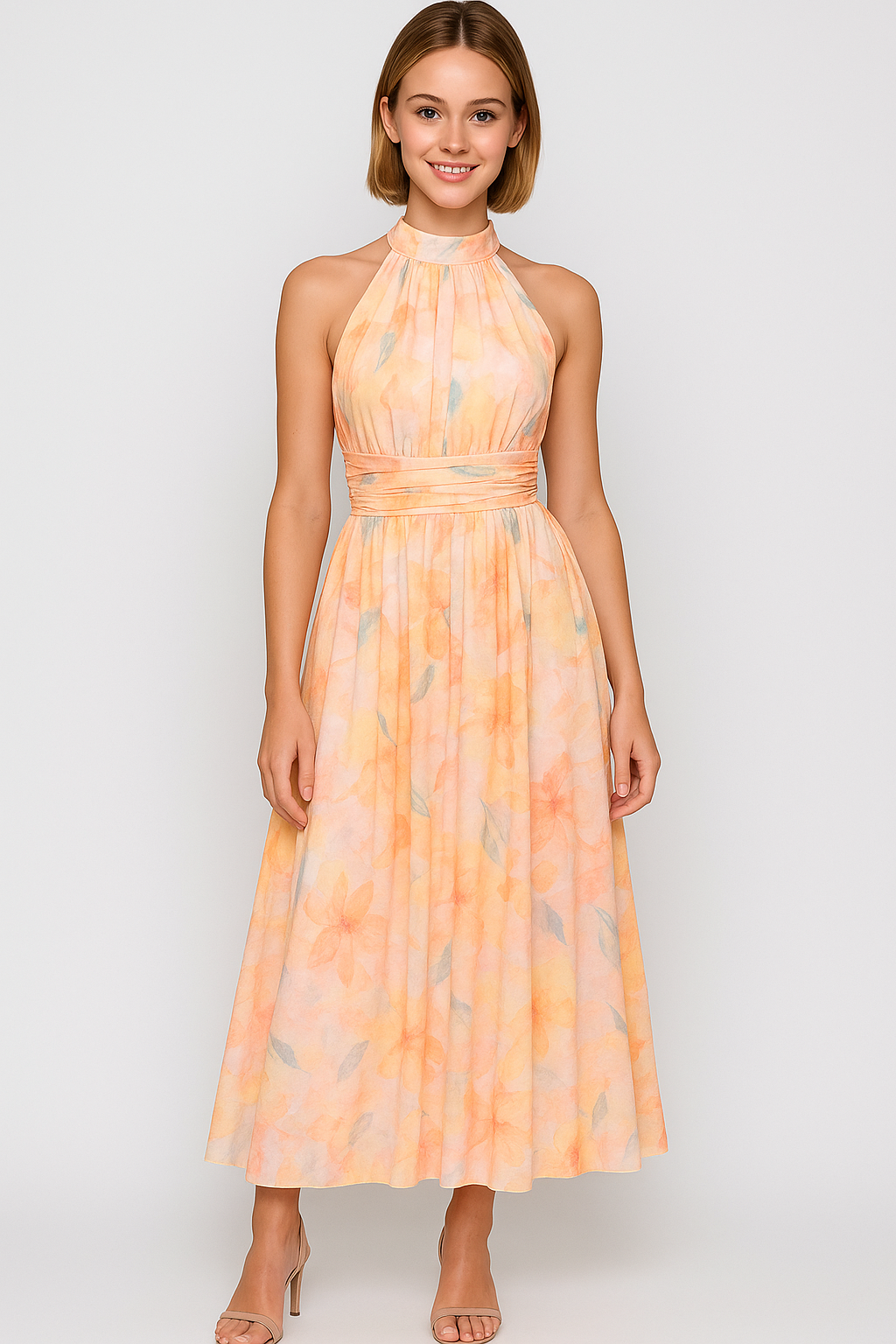 Abito Maxi Estivo per Donna - - abito abito estivo abito maxi abito scollato abito senza maniche design unico donna dresses elegante estivo matrimonio in spiaggia occasioni speciali stile fluido tessuto leggero - Concept Palermo