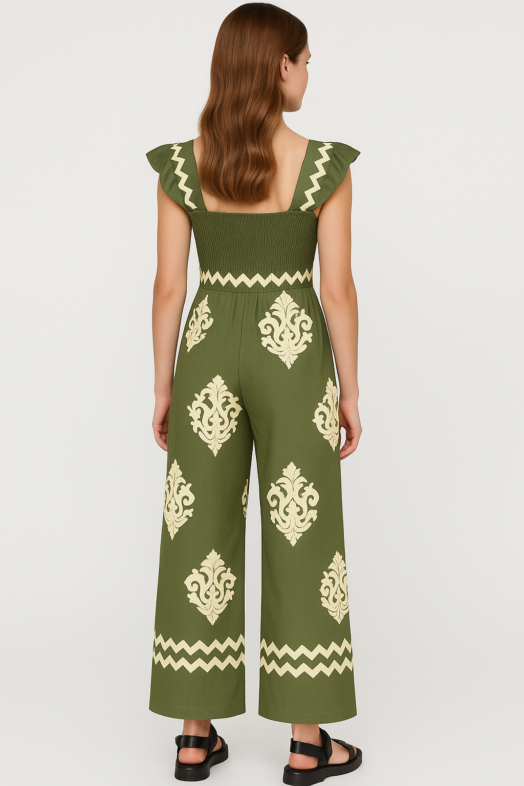 Tuta Donna Bohemien a Vita Alta Gamba Larga - - abbigliamento casual alta bohemien donna gamba larga moda estiva one-pieces stile vintage tuta tuta a vita alta tuta bohemien tuta con maniche a cappuccio tuta donna tuta elegante tuta gamba larga tuta leggera - Concept Palermo