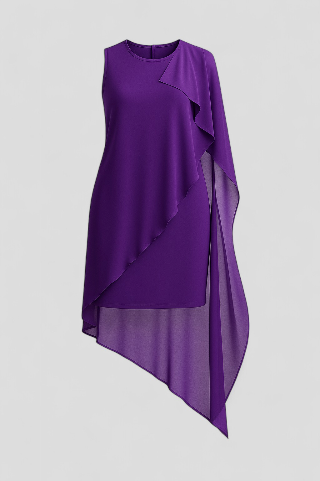 Abito Estivo Donna Senza Maniche Floreale in Cotone Leggero S-XL - Porpora - abito abito elegante abito estivo abito estivo senza maniche abito traspirante donna dresses estivo maniche moda estiva stile estivo sukienka con scollo rotondo sukienka estiva sukienka in chiffon sukienka slim fit sukienka versatile - Concept Palermo