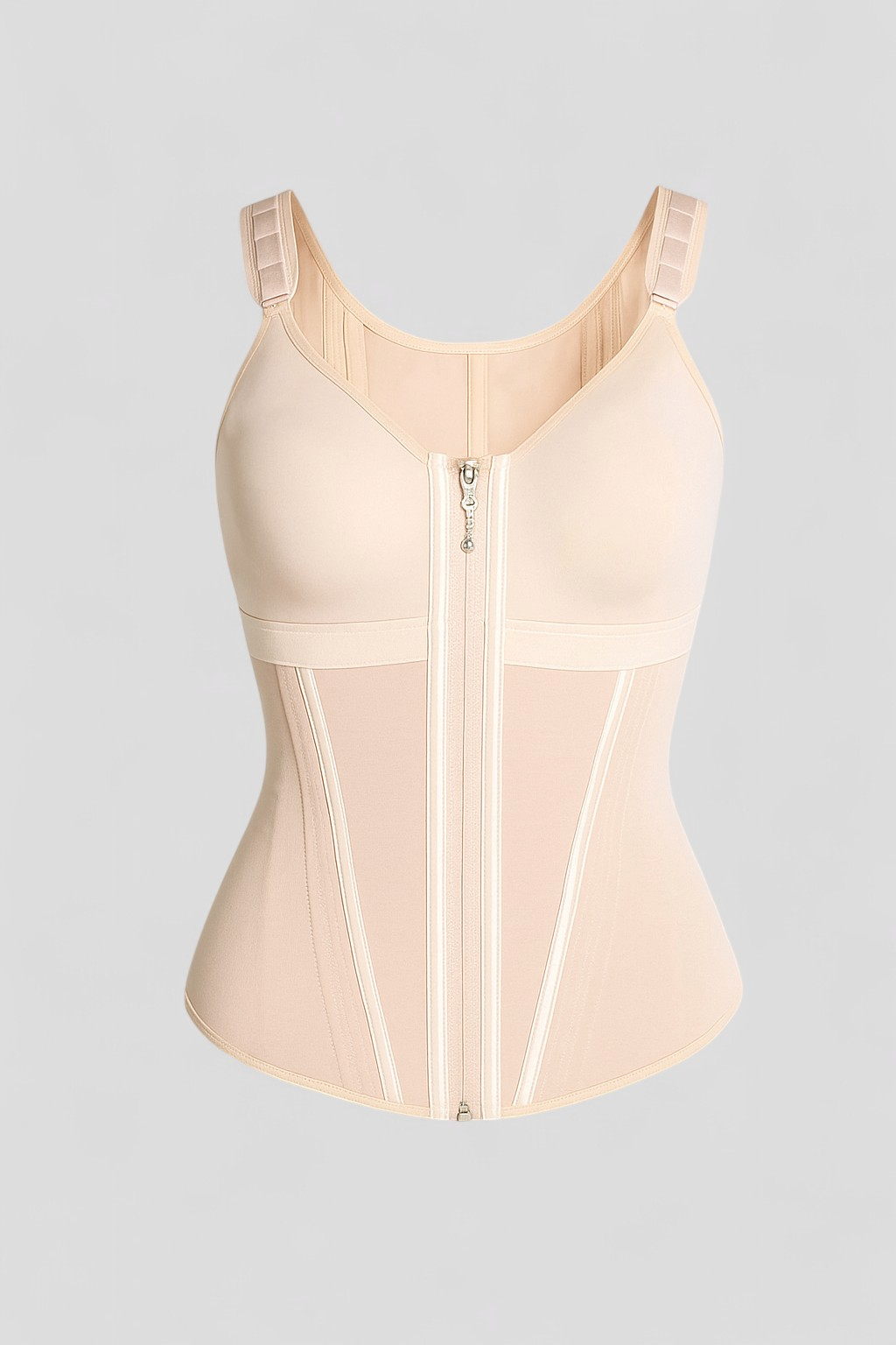Corsetto Modellante Donna Snellente - Bustino Contenitivo Shaper Vita Alta Nero S-XL - Beige - abbigliamento modellante abbigliamento per occasioni speciali corsetto corsetto in tessuto elastico corsetto modellante corsetto per la silhouette corsetto sexy donna effetto clessidra modellante perdita di grasso addominale shapewear supporto per la schiena taglie S M L XL - Concept Palermo