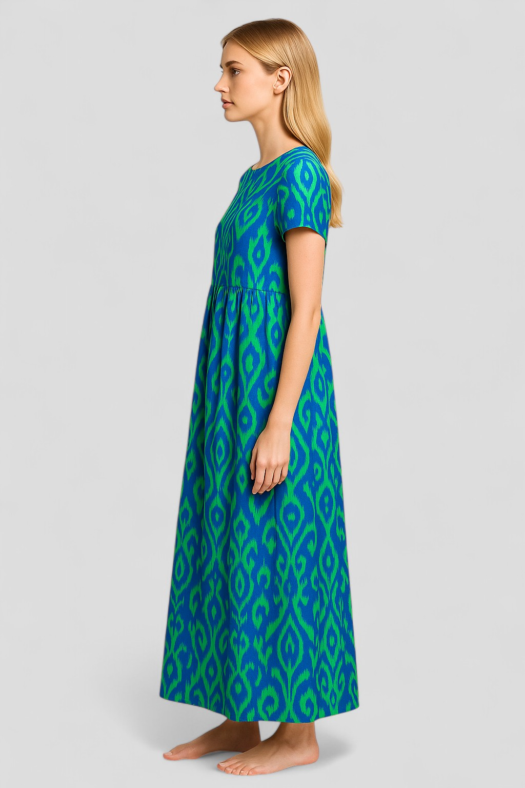 Vestito Estivo Lungo Donna Casual in Cotone con Tasche, Taglie Forti, Vari Colori - - abito abito casual femminile abito estivo abito estivo con tasche abito facile da abbinare abito maxi donna abito v-collo corto abito versatile donna dresses estivo maxi dress senza maniche tasche vestito autunnale vestito estivo comodo vestito lungo elegante - Concept Palermo
