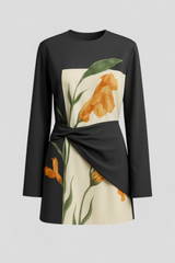 Mini jurk met lange mouwen voor dames