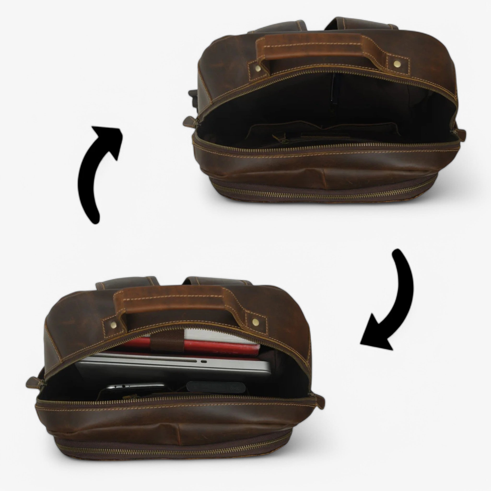 Zaino unisex in pelle di bufalo - - bags bufalo pelle spo-default spo-disabled spo-notify-me-disabled unisex zaino zaino unisex - Concept Palermo