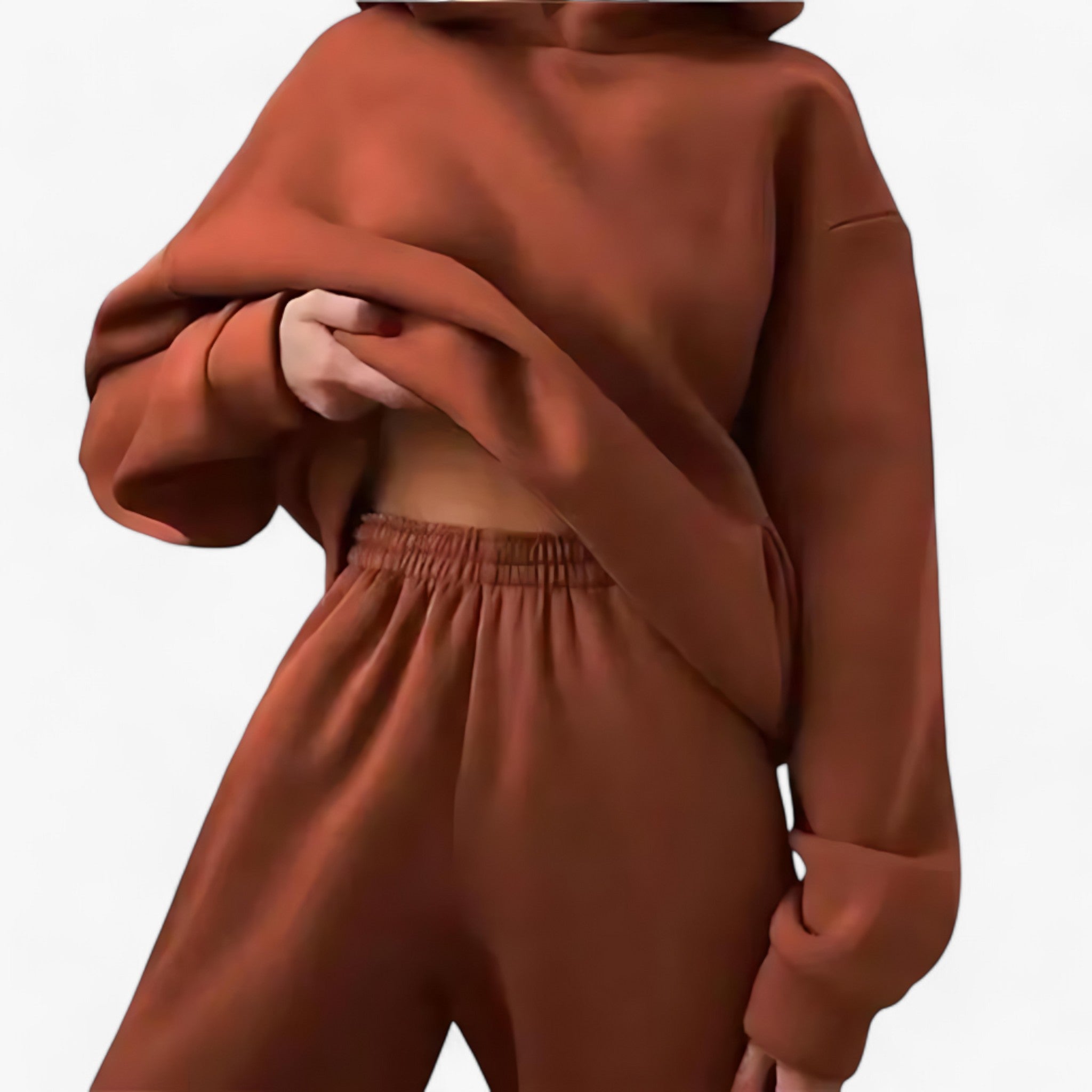 Set Giacche a Cappuccio Invernali Valeria - Calore accogliente per le giornate fredde Uomo - Auburn - 2 piece accogliente calore cappuccio fredde giacche giacche cappuccio giornate invernali outdoor set trends women - Concept Palermo