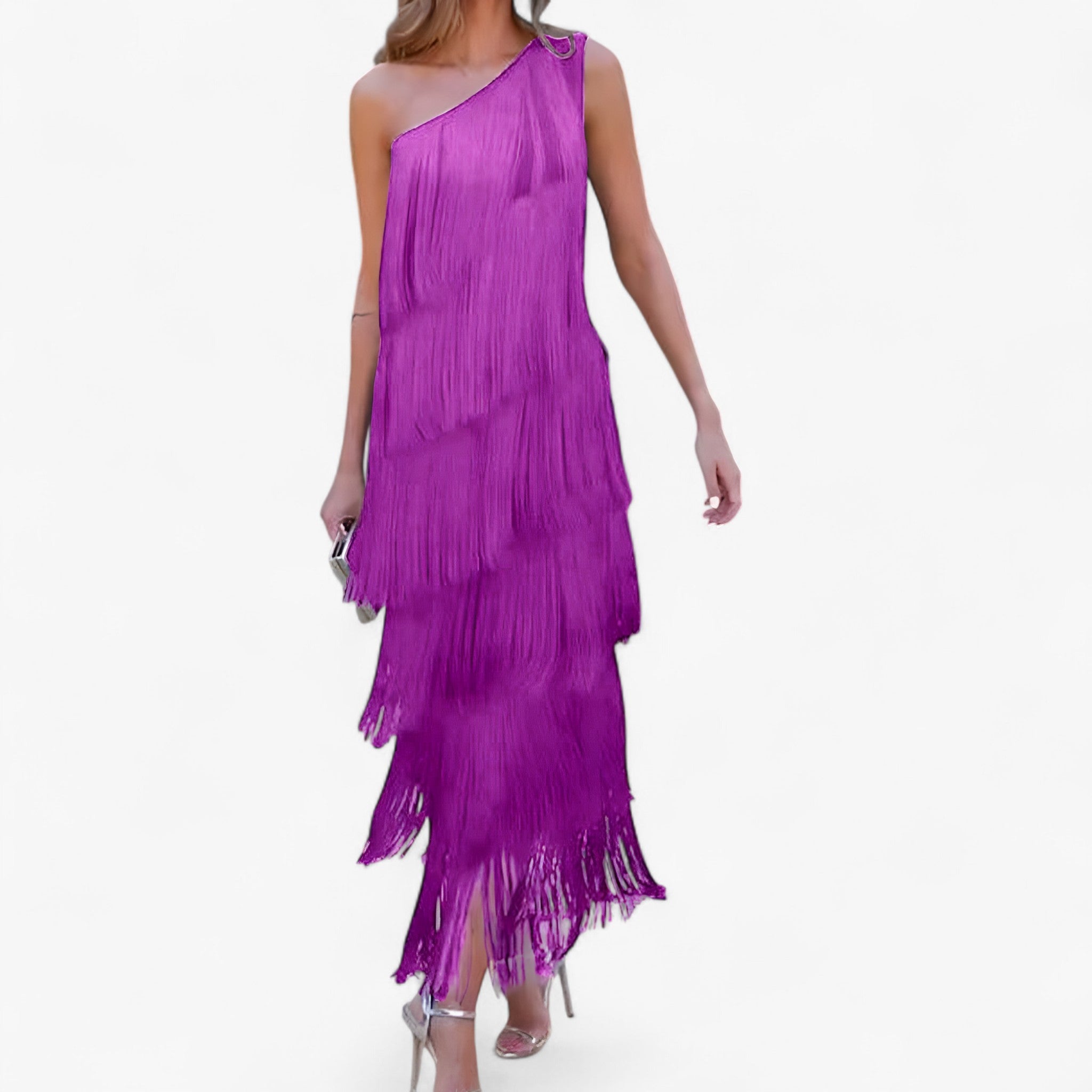 Abito con Frange Movimento Che Incanta a Ogni Passo Donna - - abito abito da ballo abito da festa abito elegante donna abito frange donna dresses frange incanta look da sera movimento ogni vestito con frange vestito glamour - Concept Palermo