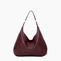 Bolso hobo grande para mujer en piel vegana negra con correa ajustable