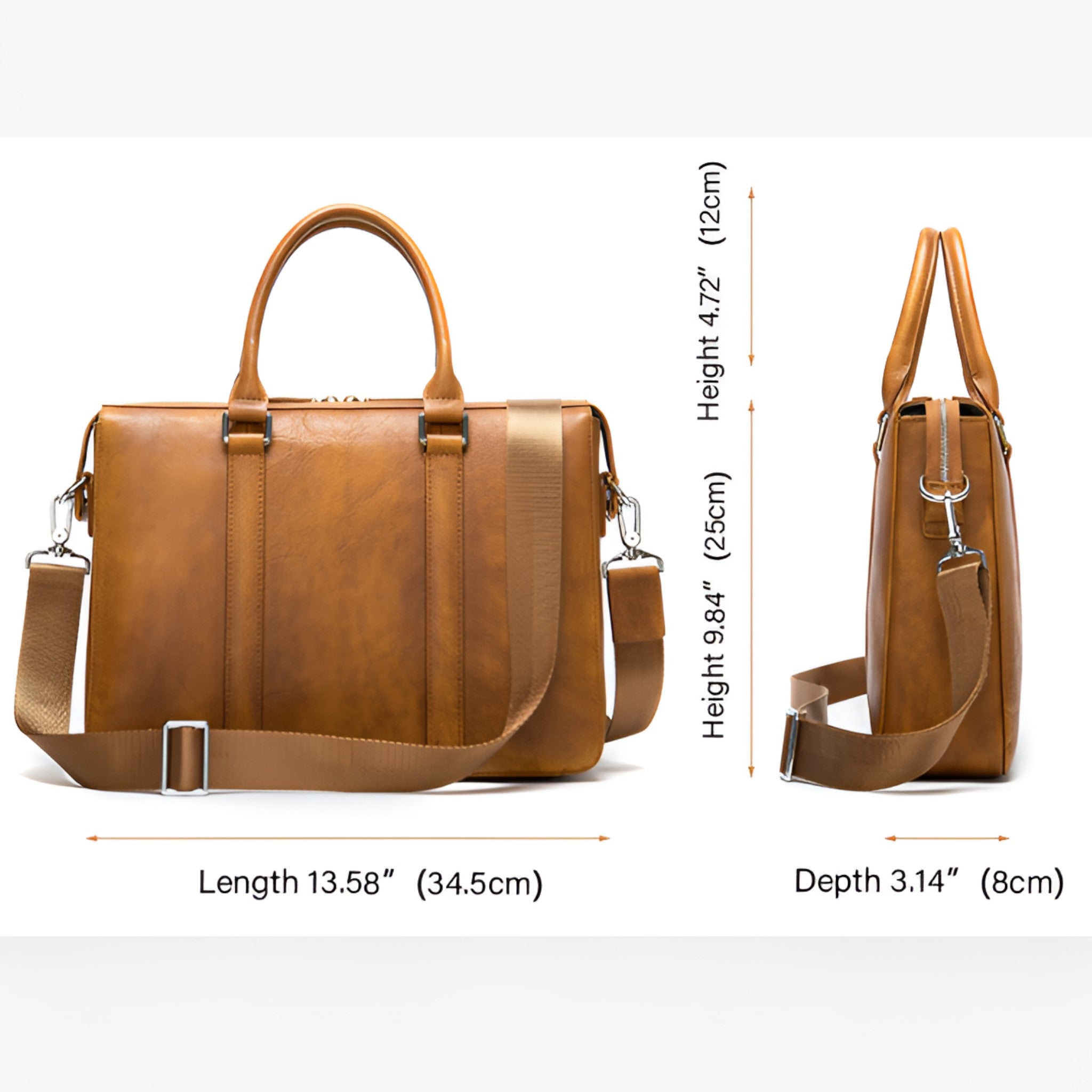 Borsa per Laptop in Pelle con Tracolla Donna - - accessoires bags borsa borsa laptop donna laptop pelle tassen tracolla - Concept Palermo
