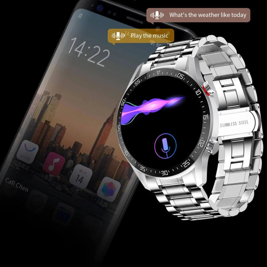 Orologio Automatico Uomo Svizzero in Acciaio Inox, Quadrante Blu - Alta Precisione - - alle producten collecti collectie design heren horloge mode orologio orologio svizzero precisione qualità svizzero uomo watches winter - Concept Palermo