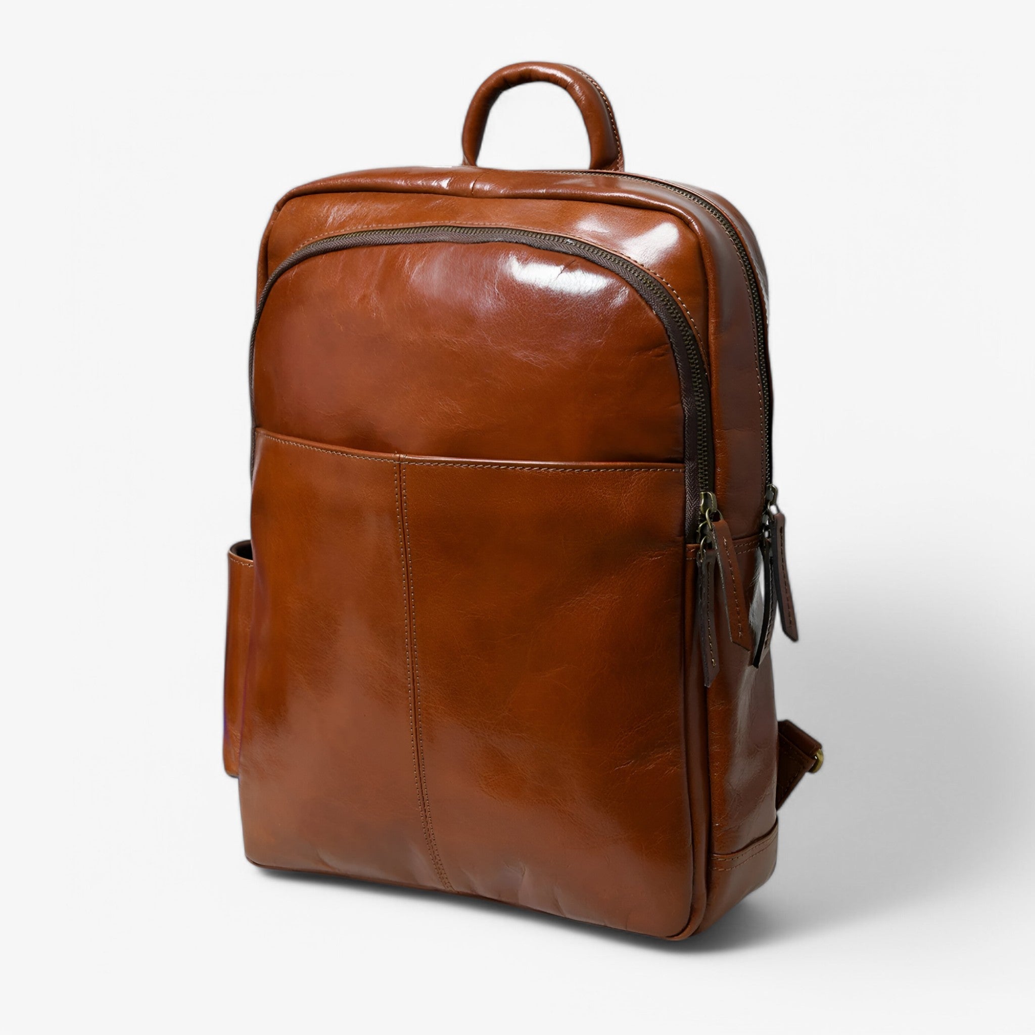 Valentino Zaino di lusso in pelle italiana - Marrone Uomo - - accessoires bags italiana pelle tassen uomo valentino valentino zaino zaino - Concept Palermo
