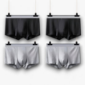 Boxer Corti Respirabili - Sexy e Confortevoli Uomo - 2 Nero - 2 Grigio - boxer boxer briefs boxer corti boxers briefs confortevoli corti evan | boxer corti respirabili - sexy e confortevoli - € Linen Men men's underwear respirabili sexy Solid uomo - Concept Palermo