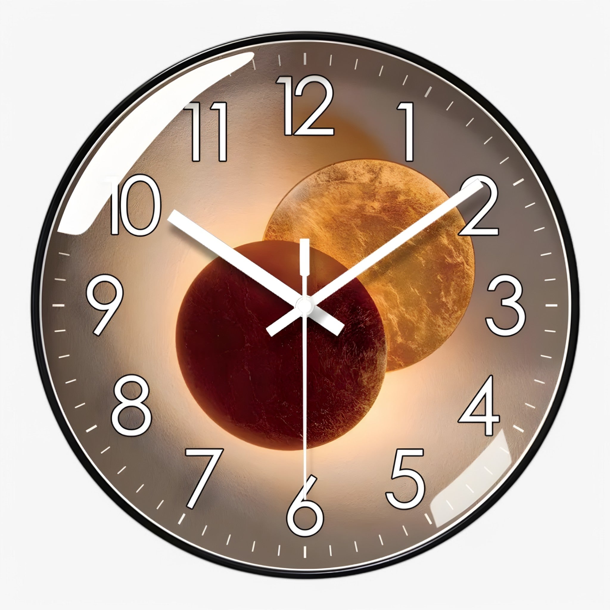 Orologio da Parete Moderno Nero Silenzioso 30cm, Design Minimalista per Casa e Ufficio - D - design orologio orologio parete P435 parete uomo wall clocks - Concept Palermo