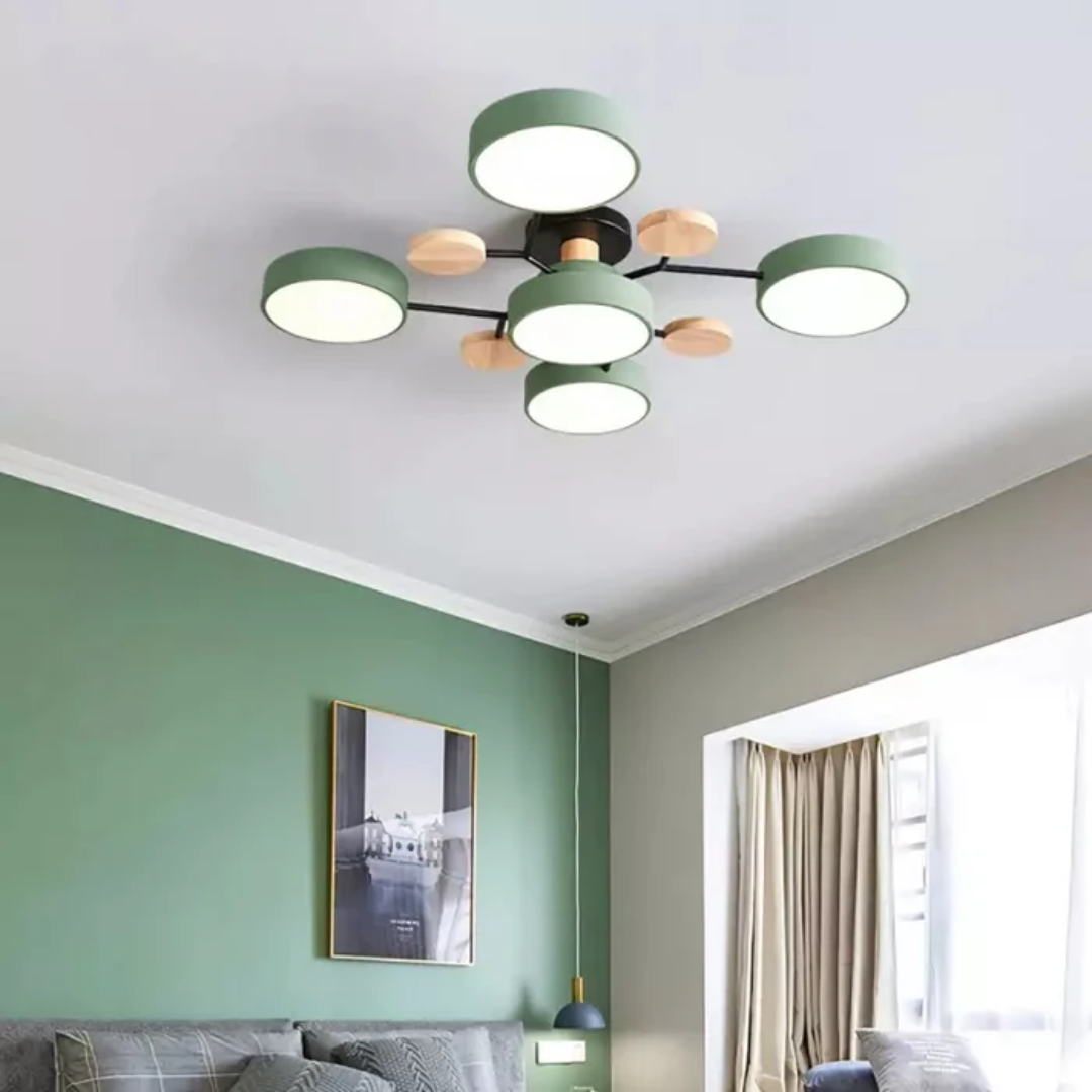 Plafoniera LED rotonda, per un'illuminazione in Legno – Qualità Premium