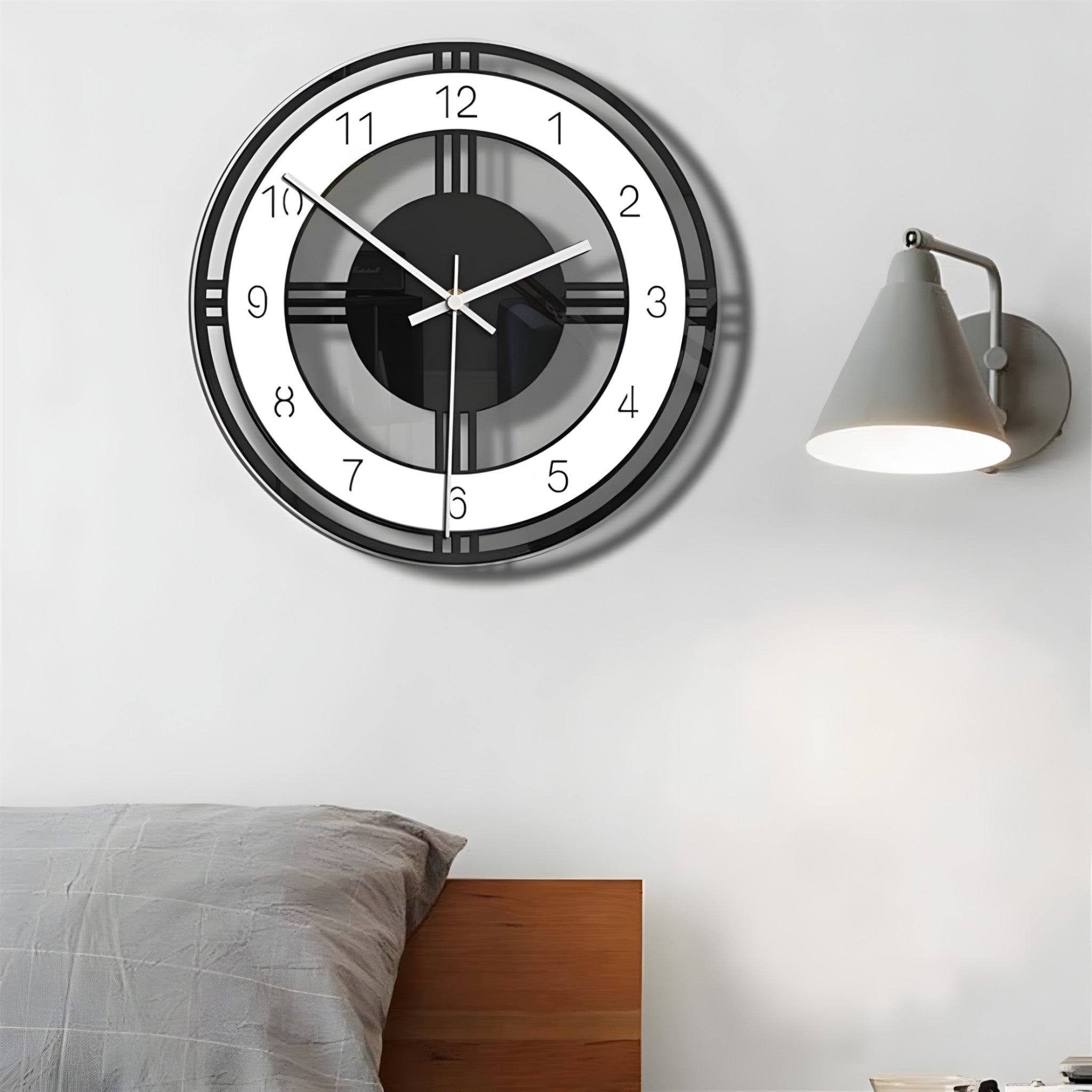 Orologio da Parete Grande Oro Silenzioso 60cm, Moderno di Lusso per Soggiorno, Ufficio, Cucina - - orologio orologio parete P212 parete uomo wall clocks - Concept Palermo