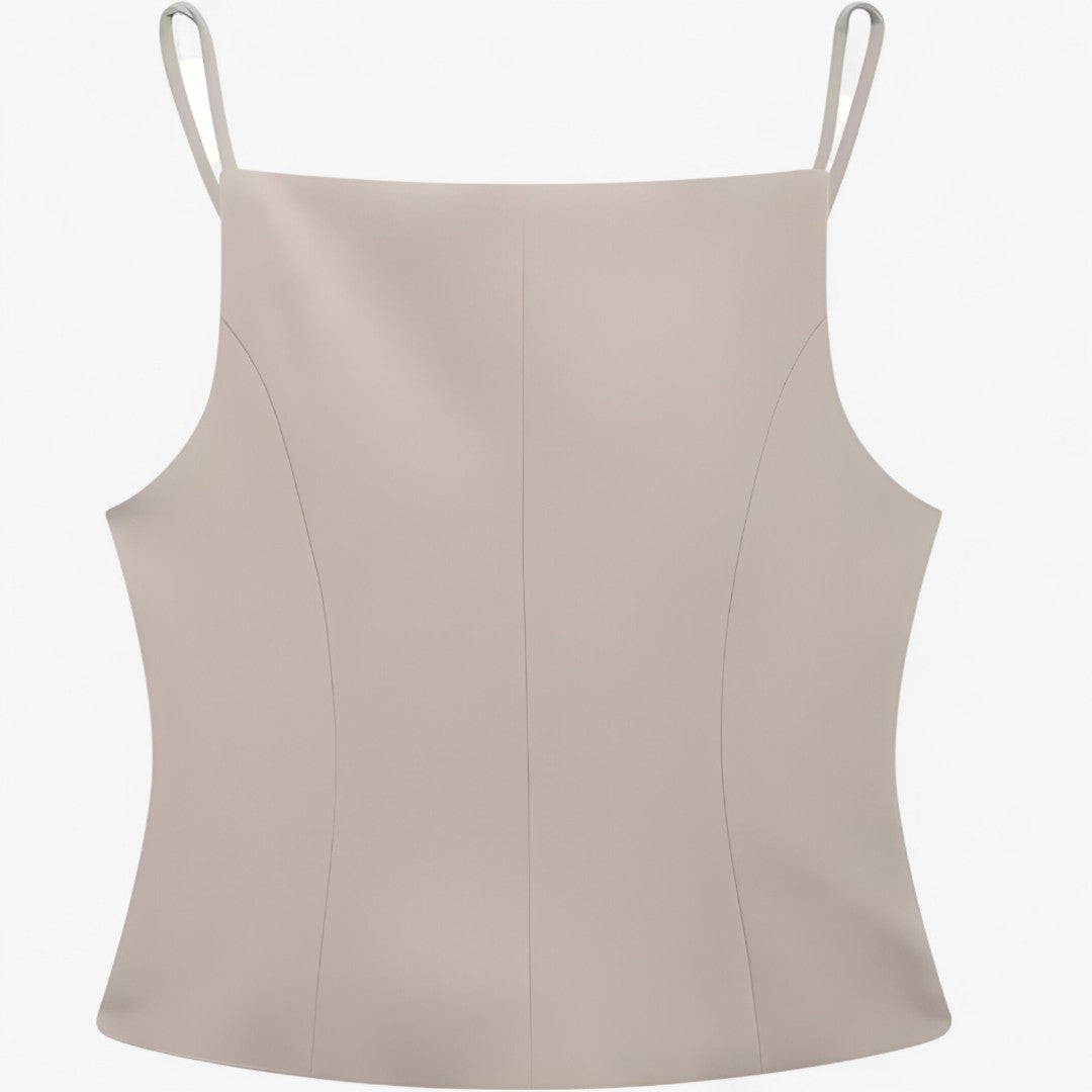Top Corscon con spalline sottili in stile minimal - - clothing/tops/crop-tops corscon corscon spalline minimal noemi | top corscon con spalline sottili in stile minimal - € sottili spalline stile - Concept Palermo