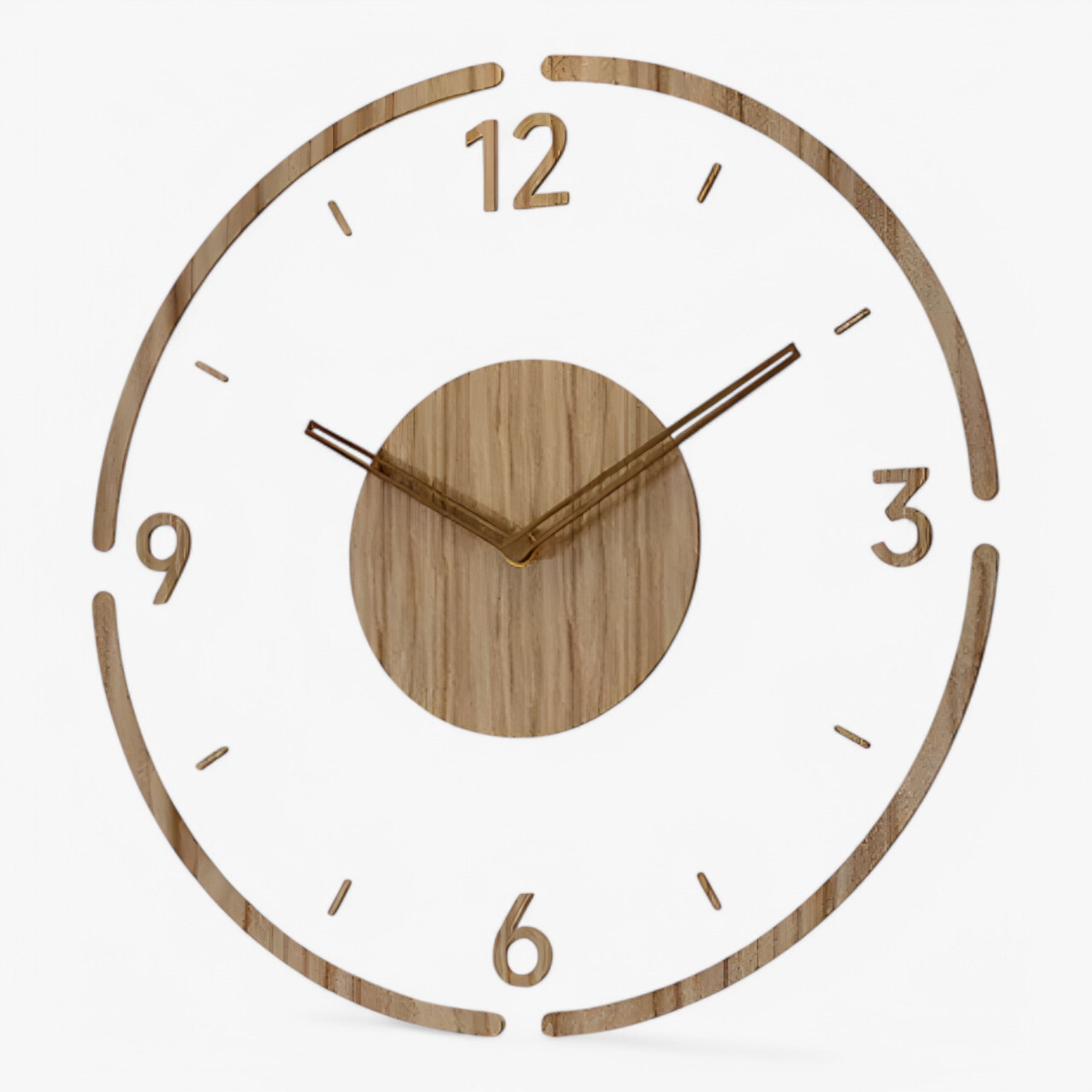 Orologio da Parete Grande Moderno Uomo, Design Silenzioso, 60cm, Nero/Argento - C - orologio orologio parete P020 parete uomo wall clocks - Concept Palermo