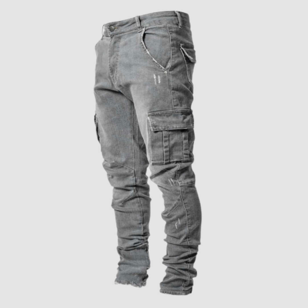 Jeans Ultra Elasticizzati per uno Stile Casual e Attivo - per le Vostre Giornate di Relax Uomo - Grigio - attivo casual elasticizzati giornate Heren Hosen jeans jeans elasticizzati MÄNNER pants relax sale - Concept Palermo