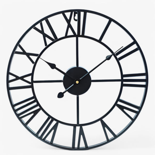Orologio da Parete Moderno Grande Silenzioso, Design Elegante per Soggiorno e Ufficio - Nero - dimensioni grandi Linen orologio orologio parete P236 parete Unisex wall clock wall clocks - Concept Palermo