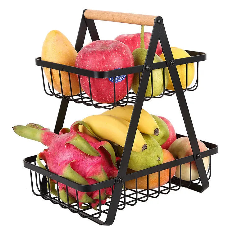 FruitCascade - Cesto di frutta a 3 strati - 2 livelli nero - cesto fruitcascade frutta home home & garden strati - Concept Palermo