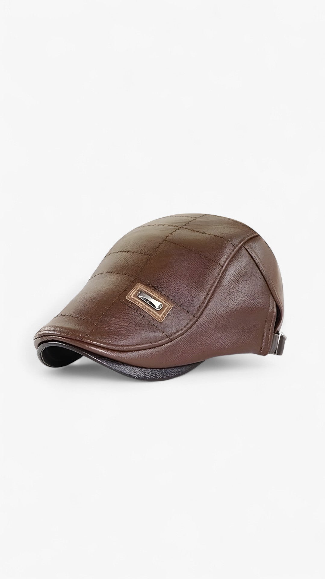 FlatCap™ - Cappello retrò da uomo in pelle (1+1 ) - Marrone chiaro - 1+1 GRATIS beret cappello caps flatcap FlatCap™ men's hat mens cap pelle retr Retro uomo - Concept Palermo