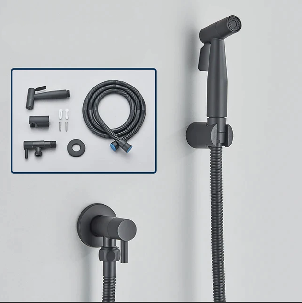 Spruzzatore per Bidet da Toilette Pulizia Iperigienica - Nero - Bathroom Bathroom accessories bidet home & garden iperigienica pulizia spruzzatore spruzzatore bidet toilette - Concept Palermo