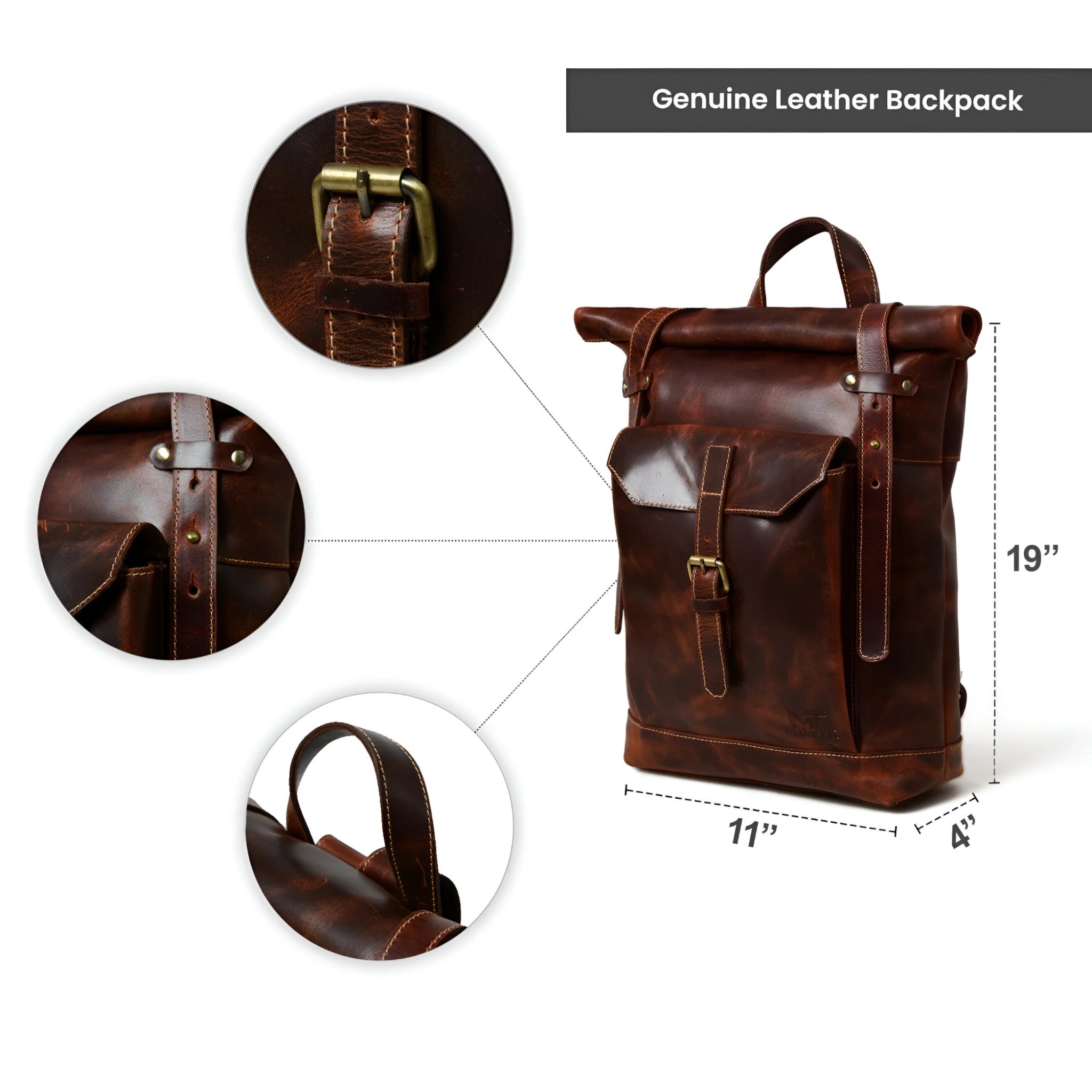 Zaino Roll-Top marrone Saddleback - - accessoires bags roll saddleback tassen zaino zaino roll - Concept Palermo