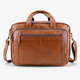 Borsa per Laptop in Pelle con Tracolla Uomo