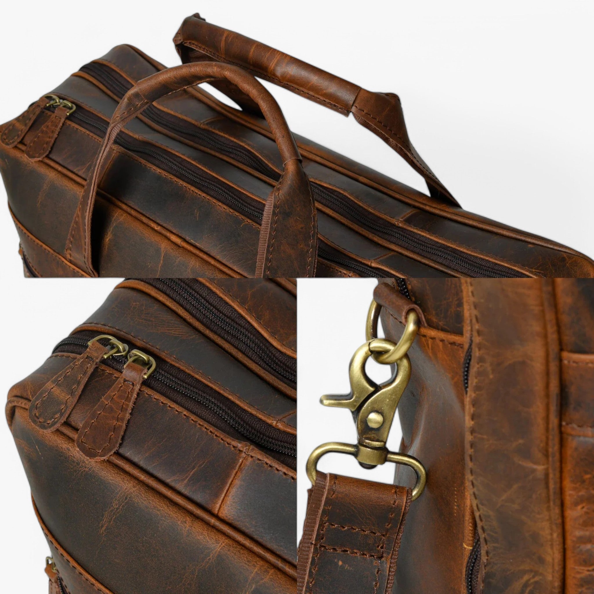 Cartella Pelle Marrone Professionale - - accessoires bags cartella cartella pelle pelle professionale tassen - Concept Palermo