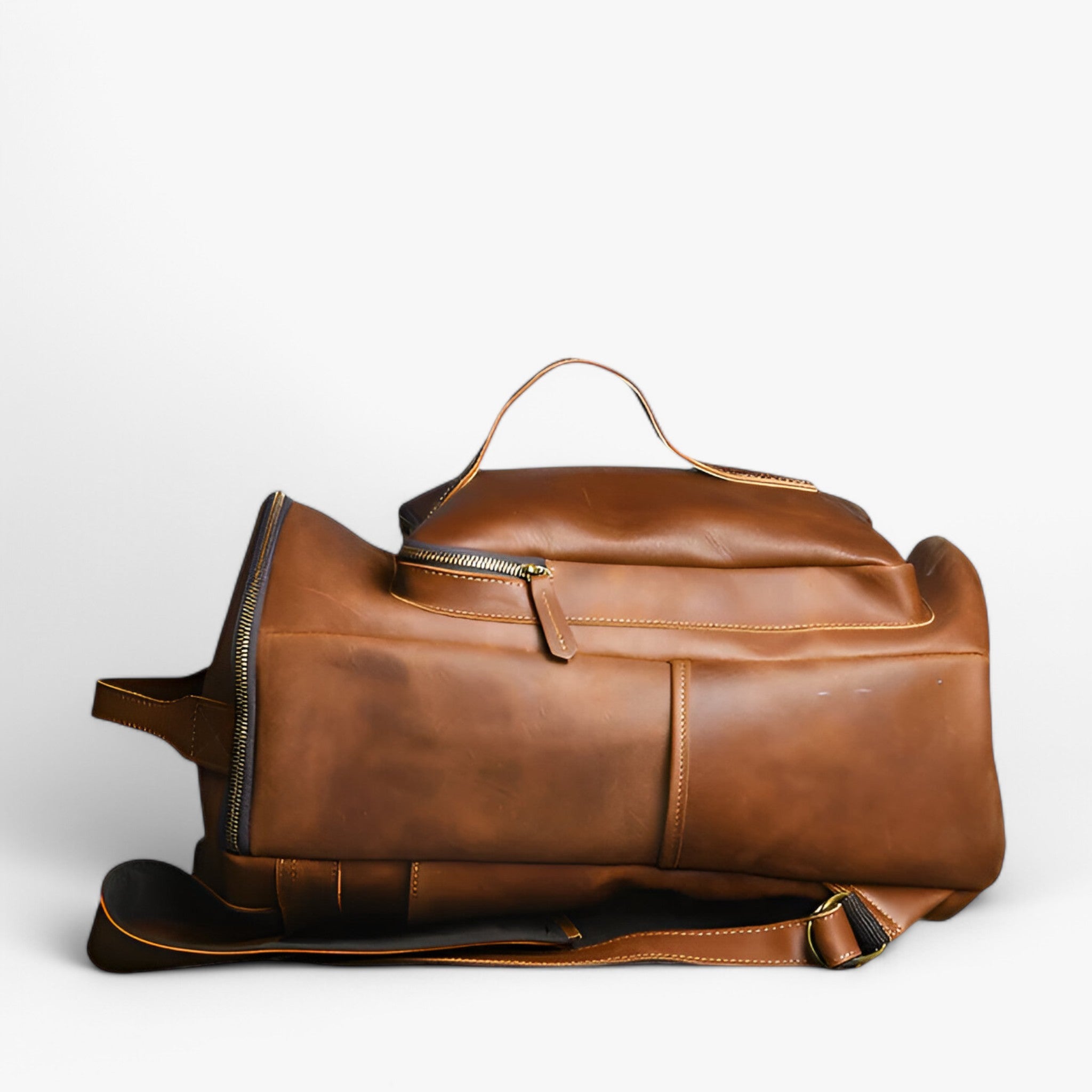 Zaino in Pelle Marrone Raffinato e Funzionale - - accessoires bags funzionale pelle raffinato tassen zaino zaino pelle - Concept Palermo