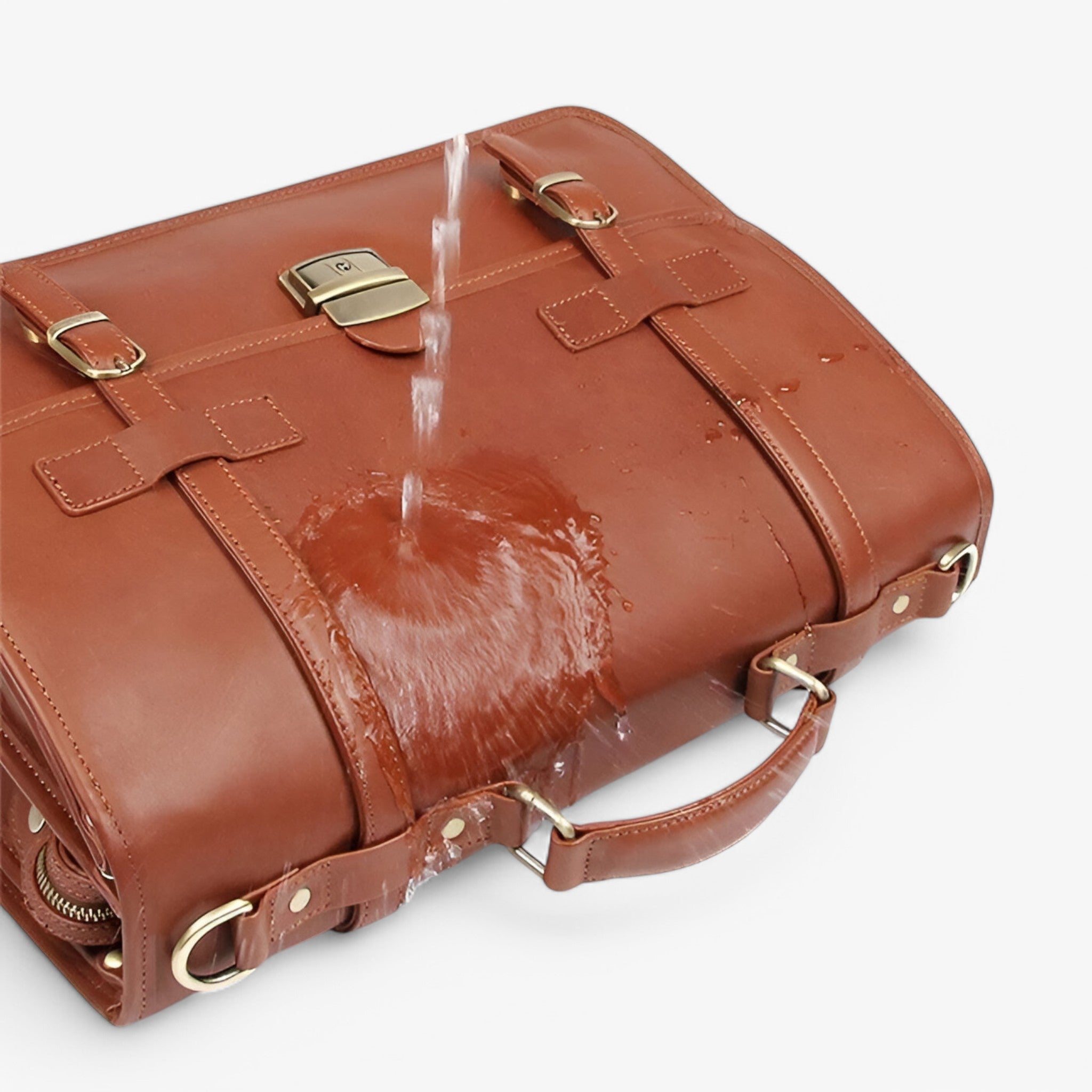 Valigetta Pelle Marrone Elegante - - accessoires bags pelle tassen valigetta valigetta pelle - Concept Palermo