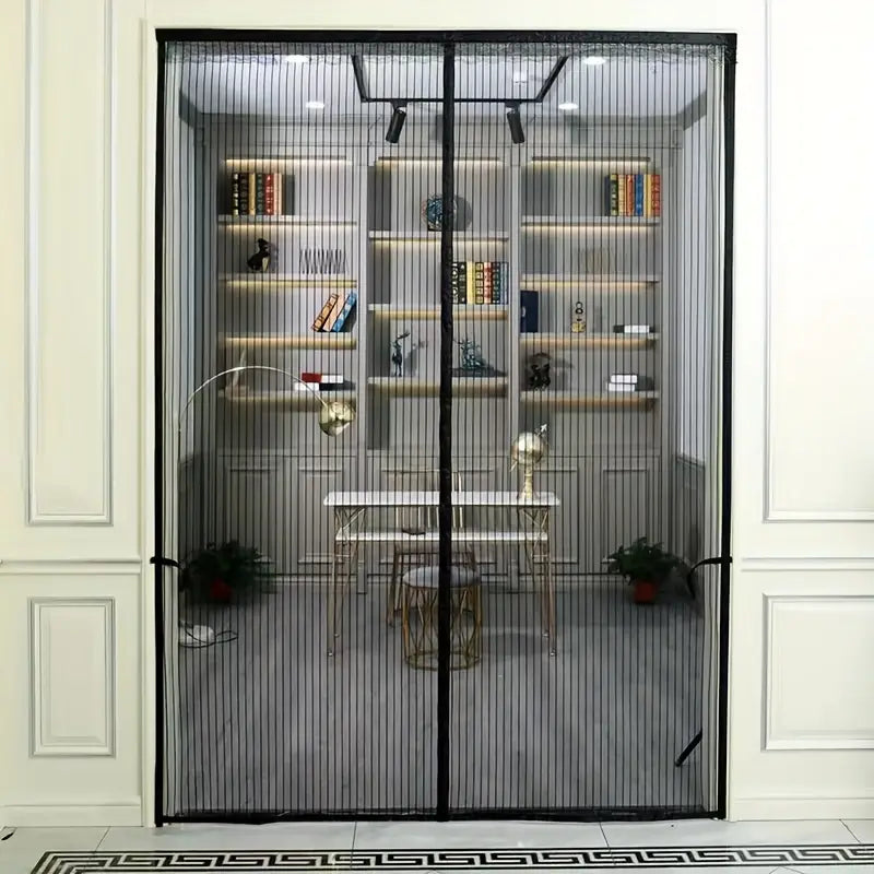 Magnetische Hordeur Zwart 120x210cm - Vliegengordijn voor Deur, Insectenwering - - cross-from-pantino-9025282376026 home & garden hordeur huis&tuin kwaliteit levering magnetische magnetische hordeur New-google snelle vliegengordijn - Concept Palermo